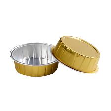 ALUMINIUM DESSERT BOWL - GOLD 5 Oz