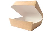 KRAFT Paper Burger Boxes 6x6"