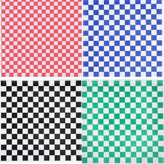 Colored Checkered Greaseproof Paper 2000 Pcs