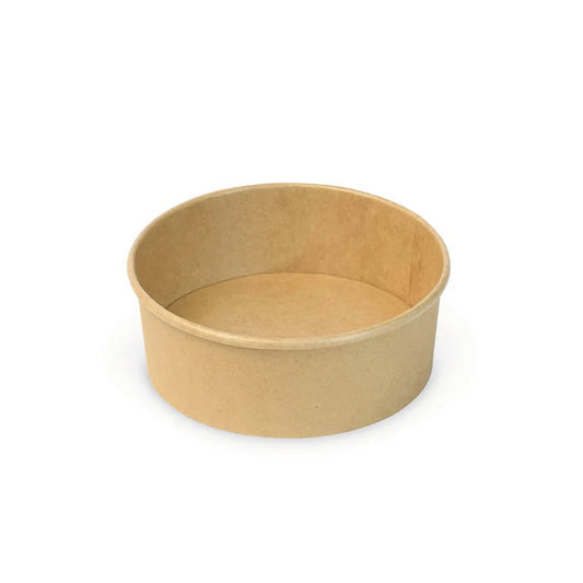 LARGE KRAFT ROUND PAPER BOWL