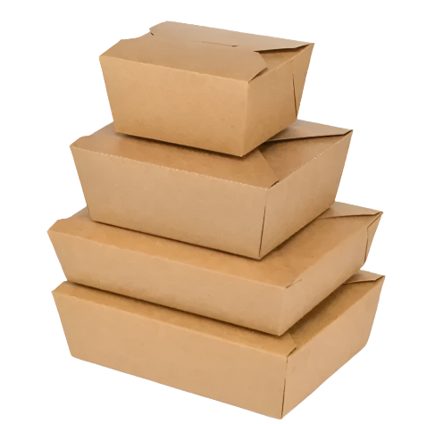 KRAFT PAPER TO-GO BOXES