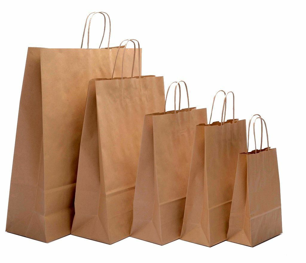 PAPER BAG WITH HANDLE ALL SIZES