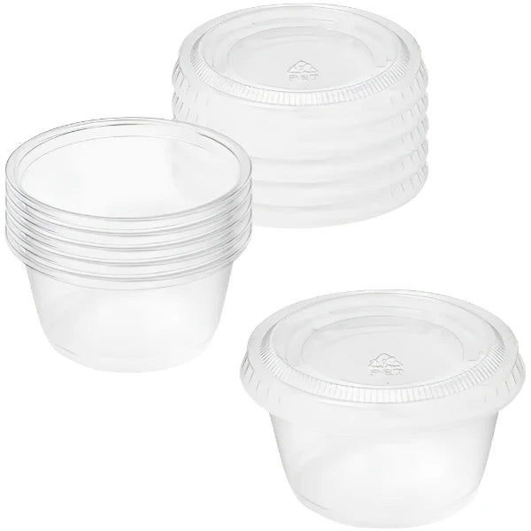 Plastic Portion Cups 0.75  Oz, AND 1 Oz