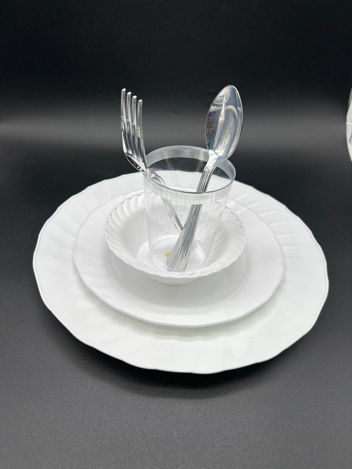 WHITE CUTLERY SET