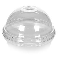 DOME CLEAR LID WITH X SLOT