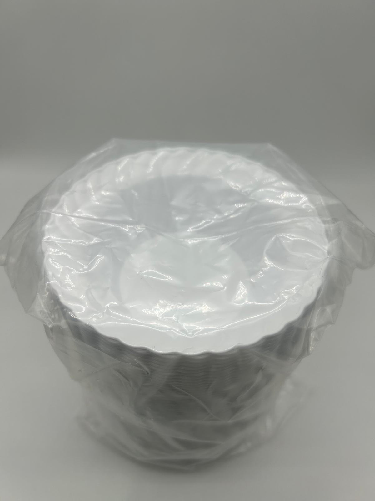 PLASTIC HEAVY WHITE BOWL - 5 Oz